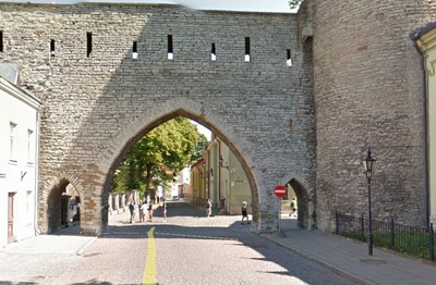 Fotopostkaart. Tallinna vaade. Nooruse (Suur-Kloostri) tänav. 1960. Foto: E. Fridrihsons rephoto