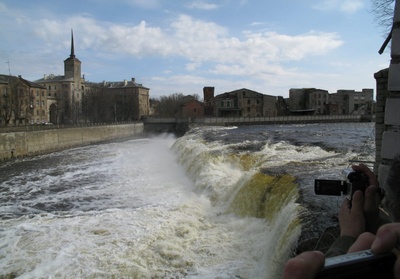 Estonia : Narva big juga = der grosse Wasserfall rephoto