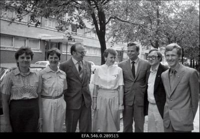 Eesti ametlik komsomolidelegatsioon [27.juulil Moskvas avatavale XII Ülemaailmsele Noorsoo- ja Üliõpilasfestivalile].  similar photo