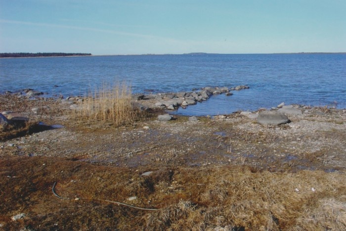 Foto. Hellamaa lautrikoht, vaade lautrile.