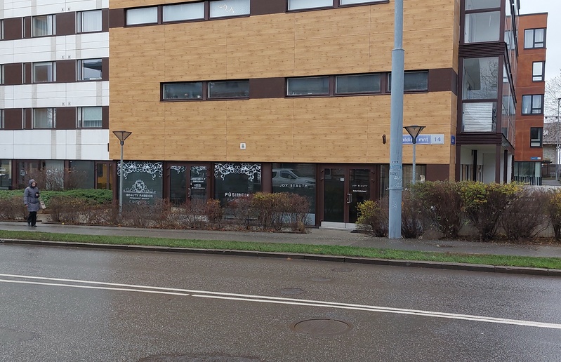 Paldiski highway 14 double wooden building. rephoto