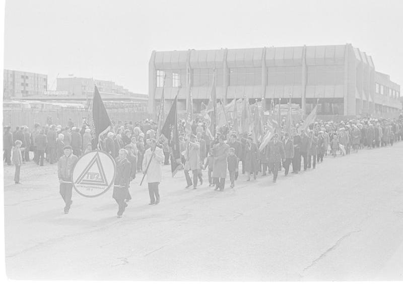 Rakvere. 1. mai demonstratsioon Turu platsil