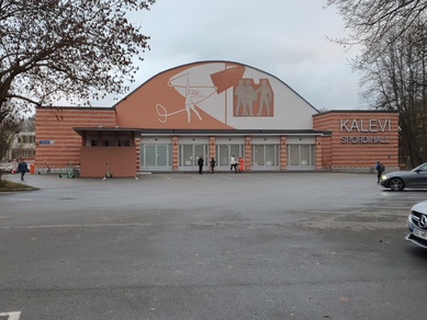 Kalev sports hall façade rephoto