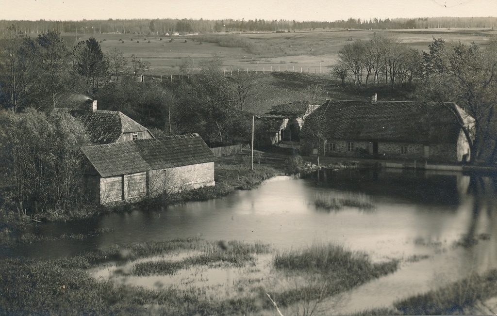 foto, Viljandi, Kösti veski, järv, Tartu tee, u 1930, foto A. Järvekülg
