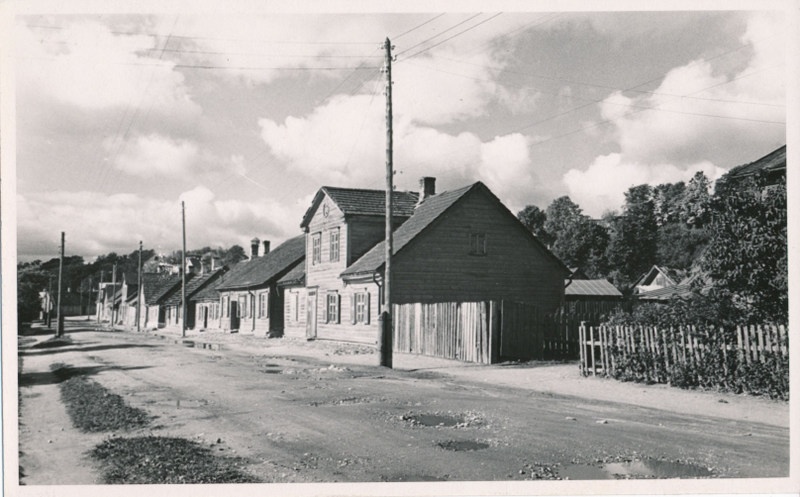 foto, Viljandi Tartu tn lõpuosa (Kõrgemäe ja Aasa tn vahel), u 1960