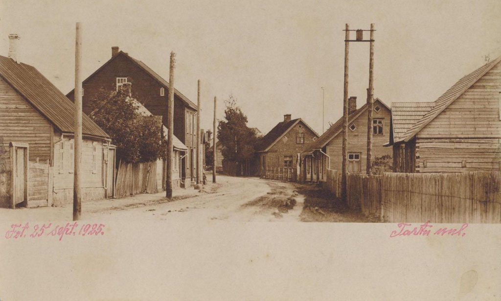 foto, Viljandi, Tartu tn lõpuosa 1925