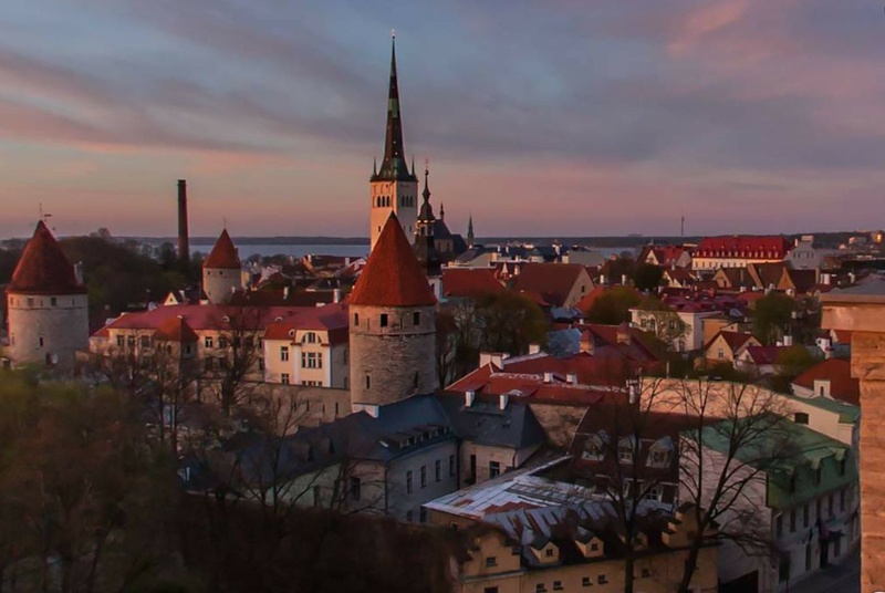 Tallinn, vaade Toompealt rephoto