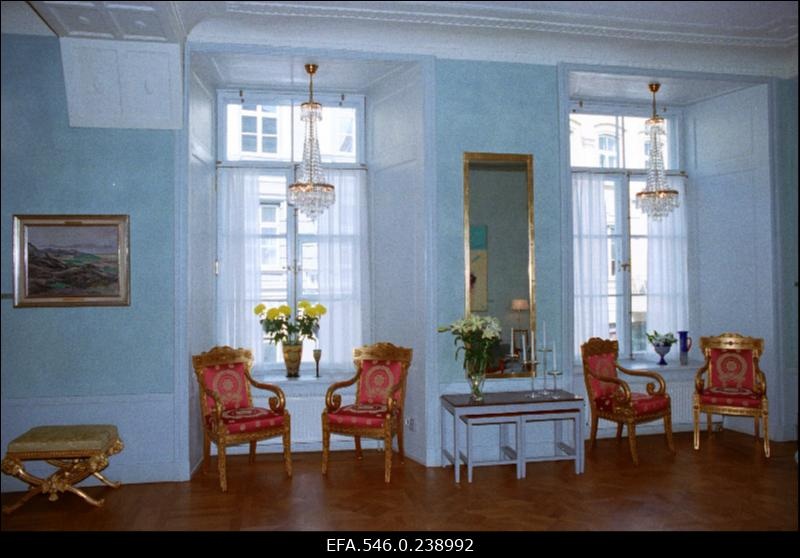 Vanalinnas asuva Rootsi suursaatkonna hoone (von Roseni palee) sisevaated.