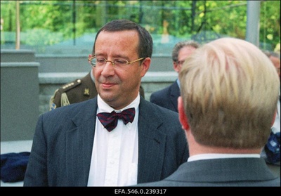 Suurbritannia saatkonna uue hoone (Wismari tänaval) pidulik avamine. Eesti välisminister T.H. Ilves.  duplicate photo