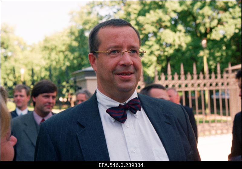 Suurbritannia saatkonna uue hoone (Wismari tänaval) pidulik avamine. Eesti välisminister T.H. Ilves.