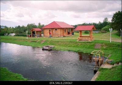 Kala- ja vähikasvatus Härjanurme kalatalus.  duplicate photo