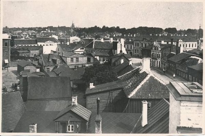 Holmi tänav. Tartu, 1910.-1920. 
Vaade hotelli "Jakor" aknast.  duplicate photo