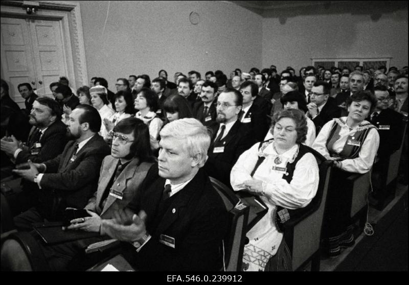 Eesti Kongress Estonia kontserdisaalis. Vaade saali.