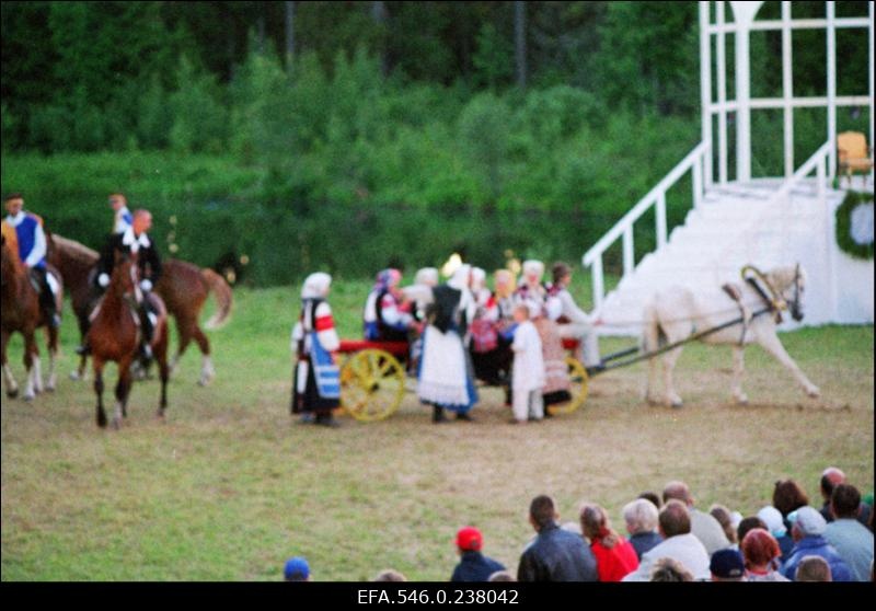 Vabaõhuetendus "Rummu Jüri" Sillaotsa talumuusemis.