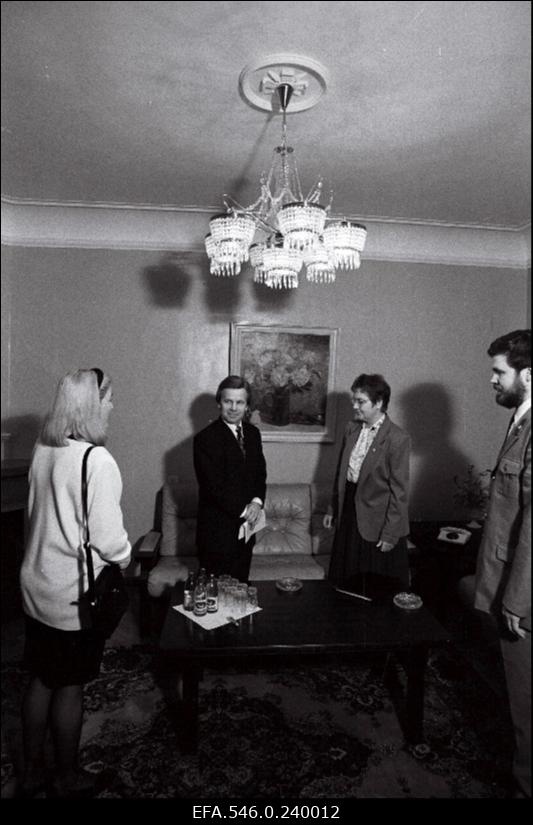 Eesti Piirivalveamet. Siseminister Lagle Parek külastab piirivalveametit. Piirivalveameti peadirektor Andrus Öövel (paremal).