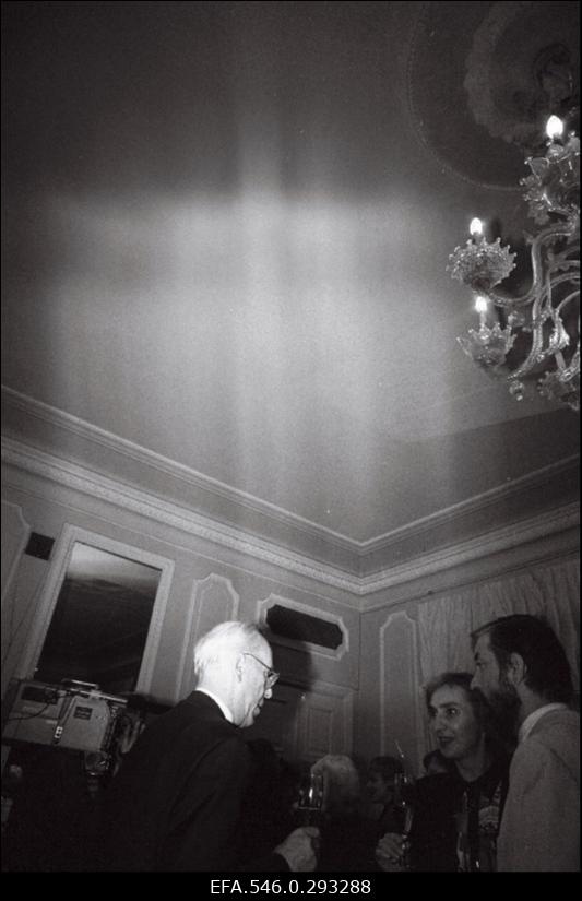 Läti suursaadiku Eestis Anna Žigure vastuvõtt Läti saatkonnas.