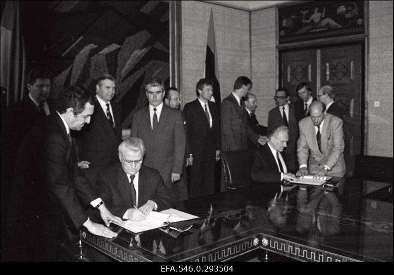 Ukraina presidendi Leonid Kravtšuki visiit Eestisse.