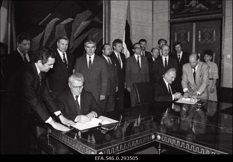 Ukraina presidendi Leonid Kravtšuki visiit Eestisse.