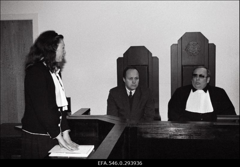 Kohtuistung Läänemaa Vabatahtlike Jäägerkompanii ülema Asso Kommeri üle.