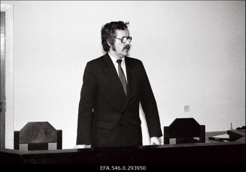 Kohtuistung Läänemaa Vabatahtlike Jäägerkompanii ülema Asso Kommeri üle.