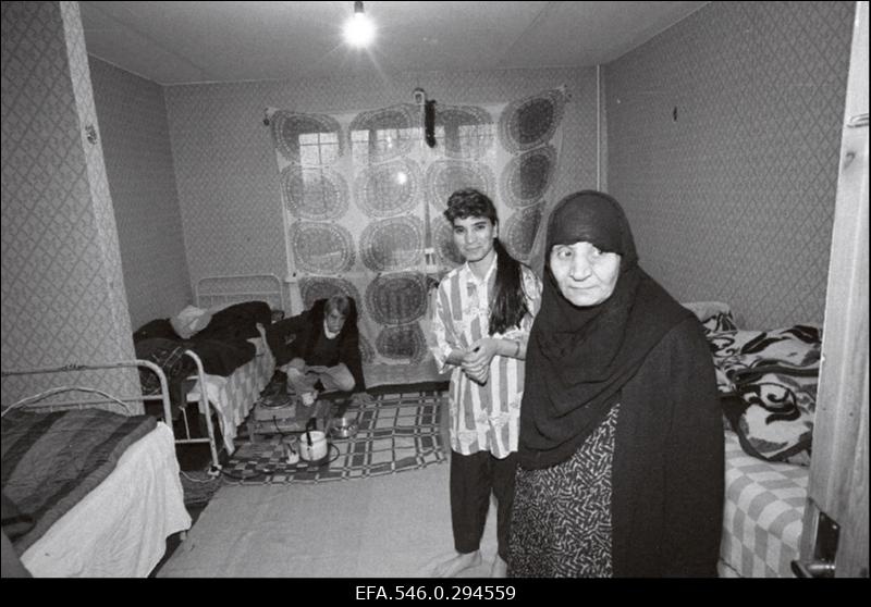 Kurdi rahvusest põgenikud Harku interneeritute laagris.
