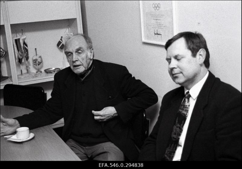 Eesti Olümpiakomitee president Arnold Green (vasakul) ja asepresident Tiit Nuudi.