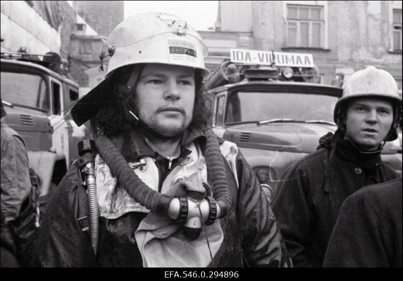 Päästetöötajate pikett Toompeal.