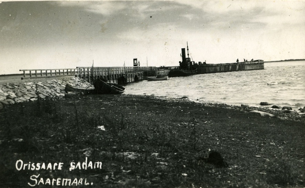 Orissaare sadam, vaade kaldalt sadamakaile
