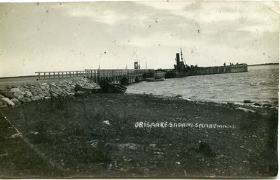 Orissaare sadam, vaade kaldalt sadamakaile  duplicate photo
