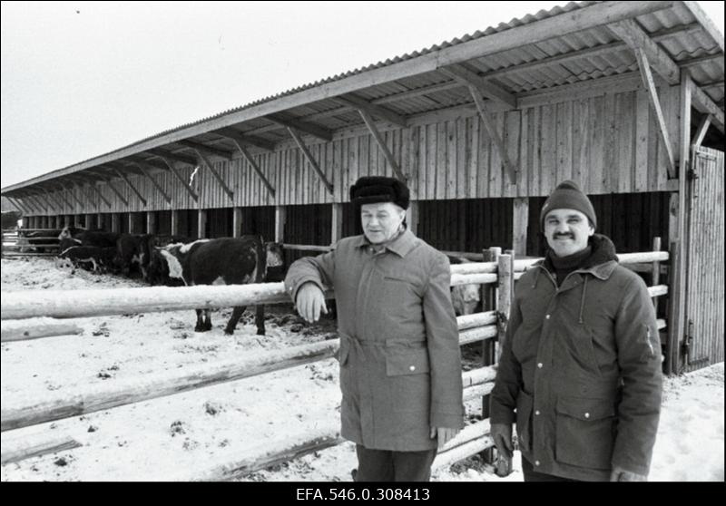 Haapsalu KEK-i töötajad, vasakul abimajandi juhataja Heikki Koik.