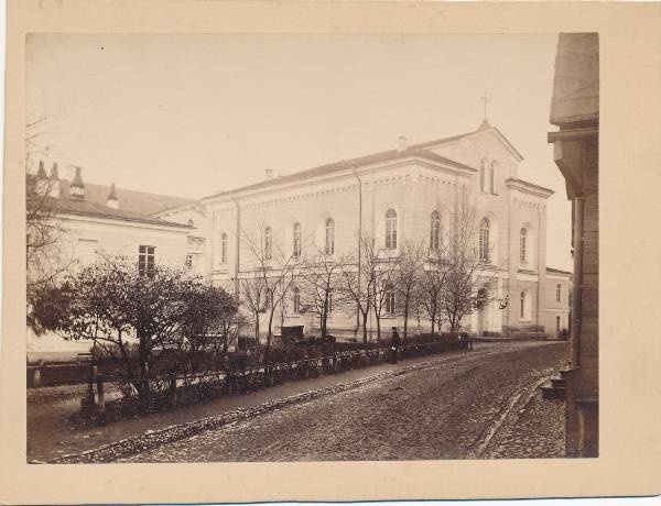 Ülikooli kirik Jakobi tänaval. Tartu, 1880-1890.