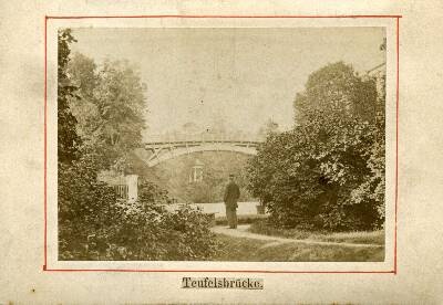 Kuradisild, taga kauguses paistab lehtla. Tartu, 1890-1900.  duplicate photo