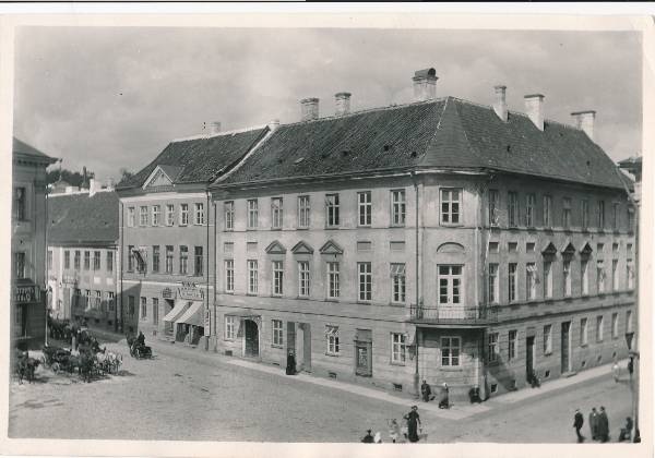 Tartu linnavaade. Suurturu ja Rüütli tn nurk. 20. sajandi algus.