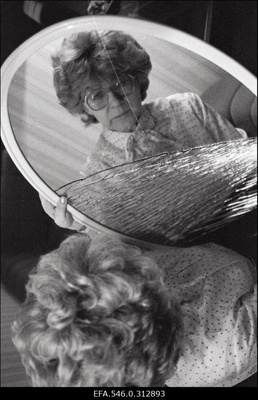 Ajalehe "Rahva Hääl" toimetaja Valve Raudnask.  similar photo