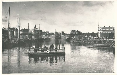 Tartu linnavaade. Emajõgi. 20. sajandi algus.  duplicate photo