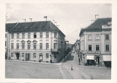 Tartu linnavaade. Suurturg (Raekoja plats), vaade Rüütli tänavale. 20. sajandi algus.  duplicate photo