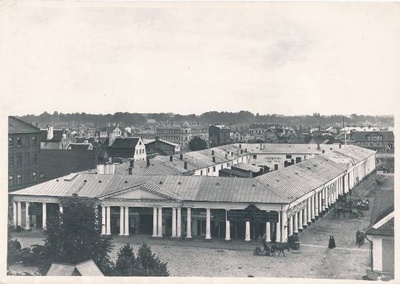 Tartu linnavaade. Kaubahoov, Küüni ja Aleksandri tn nurgal. 20. sajandi algus.  duplicate photo
