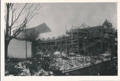 Tartu linnavaade. Uue Vanemuise teatrimaja ehituse algus, Aia tn. 1905.a.  duplicate photo