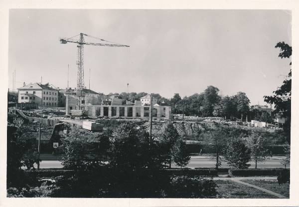 Teater Vanemuine, uue teatrihoone ehitus. Tartu, 1961.