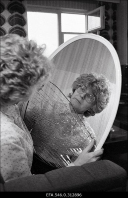 Ajalehe "Rahva Hääl" toimetaja Valve Raudnask.  similar photo