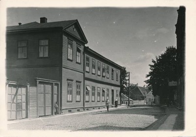 Tartu linnavaade. Saksa Gümnaasium Gustav Adolfi tn. 1962.a.  duplicate photo