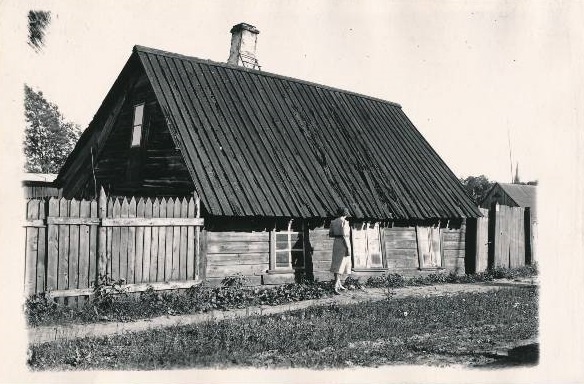 Tartu linnavaade. Maja äärelinnas. 1962.a.