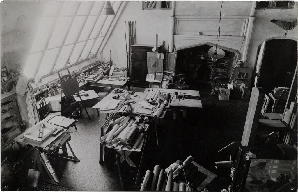 Atelier shortly after the death of Akseli Gallen-Kallela