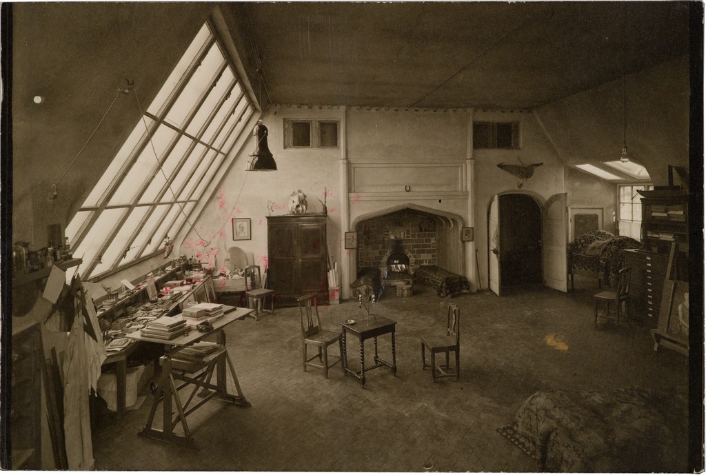 Atelier in the 1930’s after the death of Akseli Gallen-Kallela