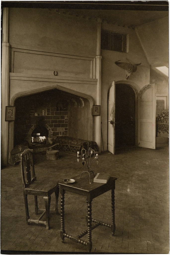 Interior of atelier in the 1930’s after the death of Akseli Gallen-Kallela
