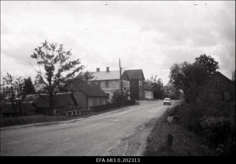 Vaade Tartu maanteele Võru oja kohal.