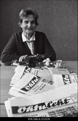 [Üks ajalehele "Rahva Hääl" pildistatud isikutest (Teaduste Akadeemia, Antsberg, Arro jt).]  duplicate photo