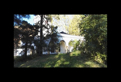 Akseli Gallen-Kallela's atelier house and its tower from east. rephoto