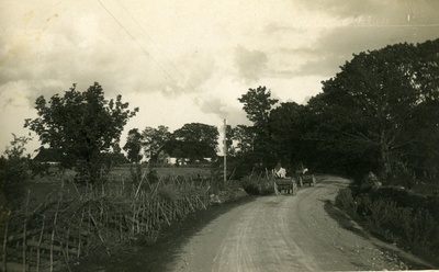 Tee Kihelkonnal, taamal hobuvankrid  duplicate photo