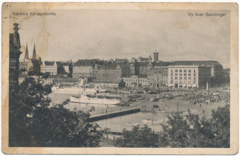 Postkaart. Helsingi. Albumis HM 7956.